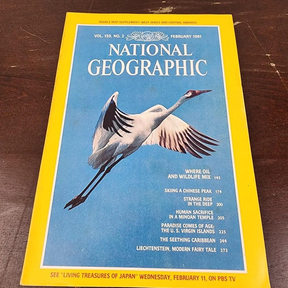 National Geographic Magazine February 1981 No‎ Insert
